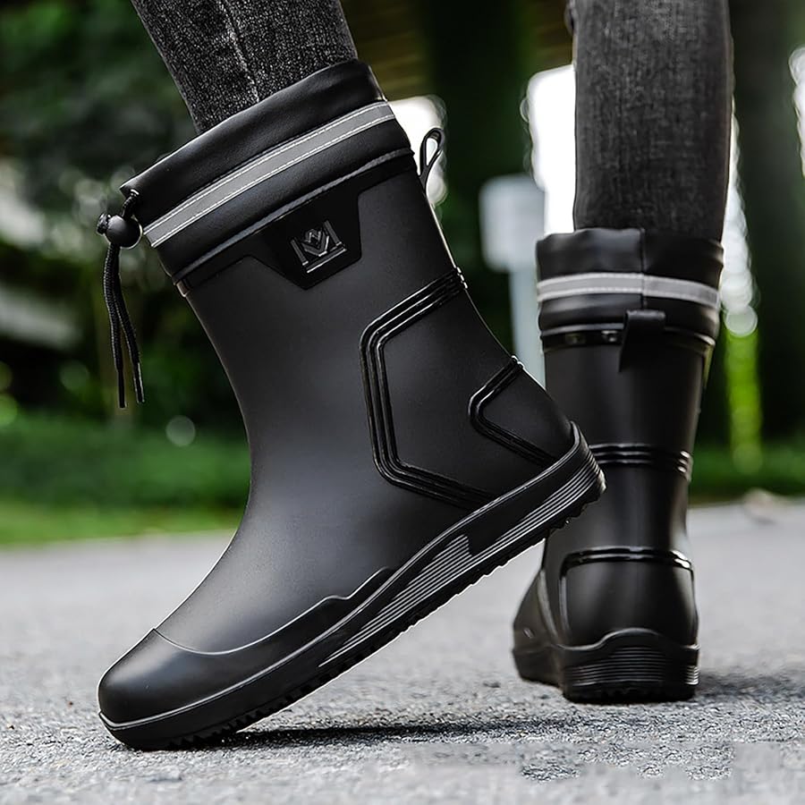 【Anyone more】Lasyu Simple Long Rain Boots 713m2Qb+5vL._UY900_.jpg